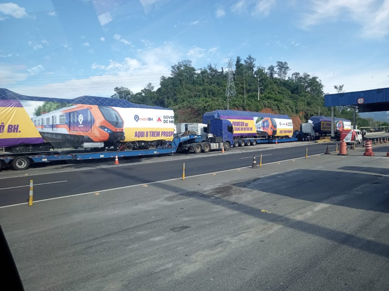 Novo trem do metrô já está em Minas