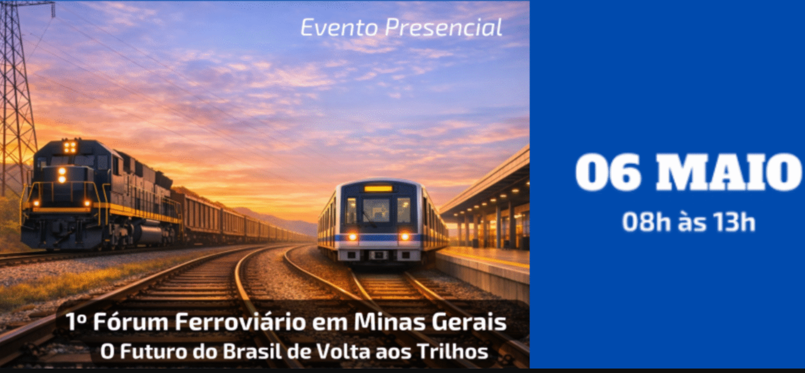 Belo Horizonte recebe 1º Fórum Ferroviário em Minas Gerais